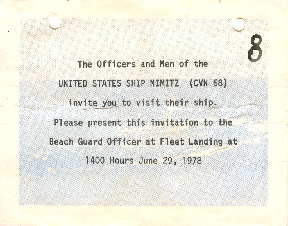 Eintrittskarte Nimitz