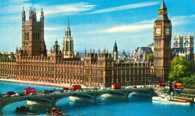 Parlament mit Uhrturm "Big Ben"